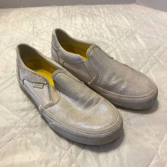 Womens Vans Iridescent Asher Deluxe Comfort slip on‎ shoes size 6 - Picture 1 of 7